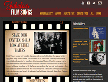 Tablet Screenshot of fabulousfilmsongs.com